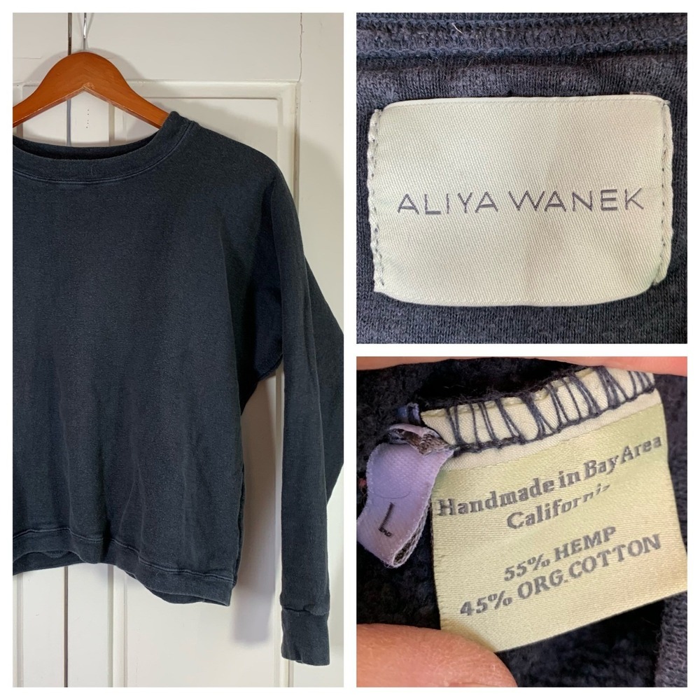 Aliya Wanek Black Hemp Sweatshirt